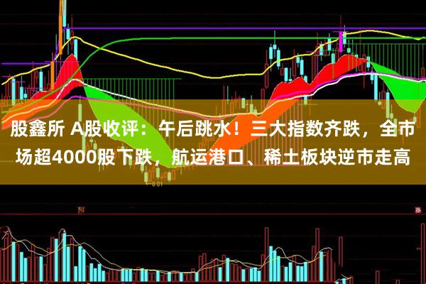股鑫所 A股收评：午后跳水！三大指数齐跌，全市场超4000股下跌，航运港口、稀土板块逆市走高