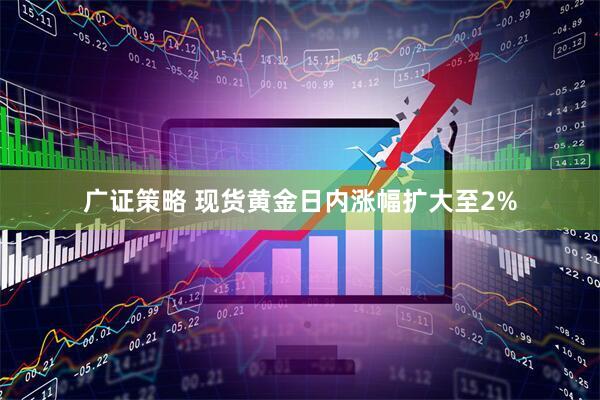 广证策略 现货黄金日内涨幅扩大至2%