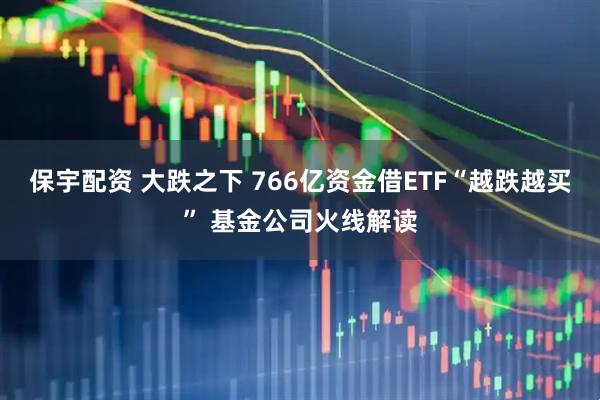 保宇配资 大跌之下 766亿资金借ETF“越跌越买” 基金公司火线解读